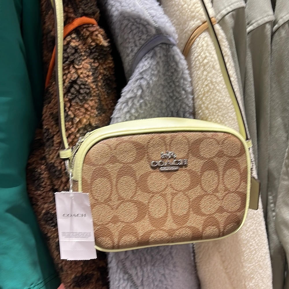Coach Mini Jamie Camera Bag In Signature Canvas
SV/Khaki/Pale Lime - Picture 8 of 16